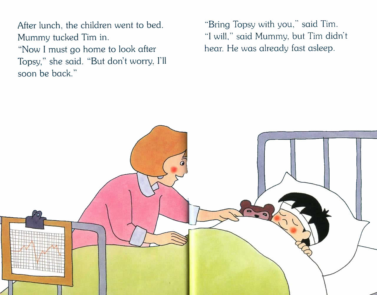 Ladybird - Topsy Tim Books - Go To Hospital (07),绘本,绘本故事,绘本阅读,故事书,童书,图画书,课外阅读